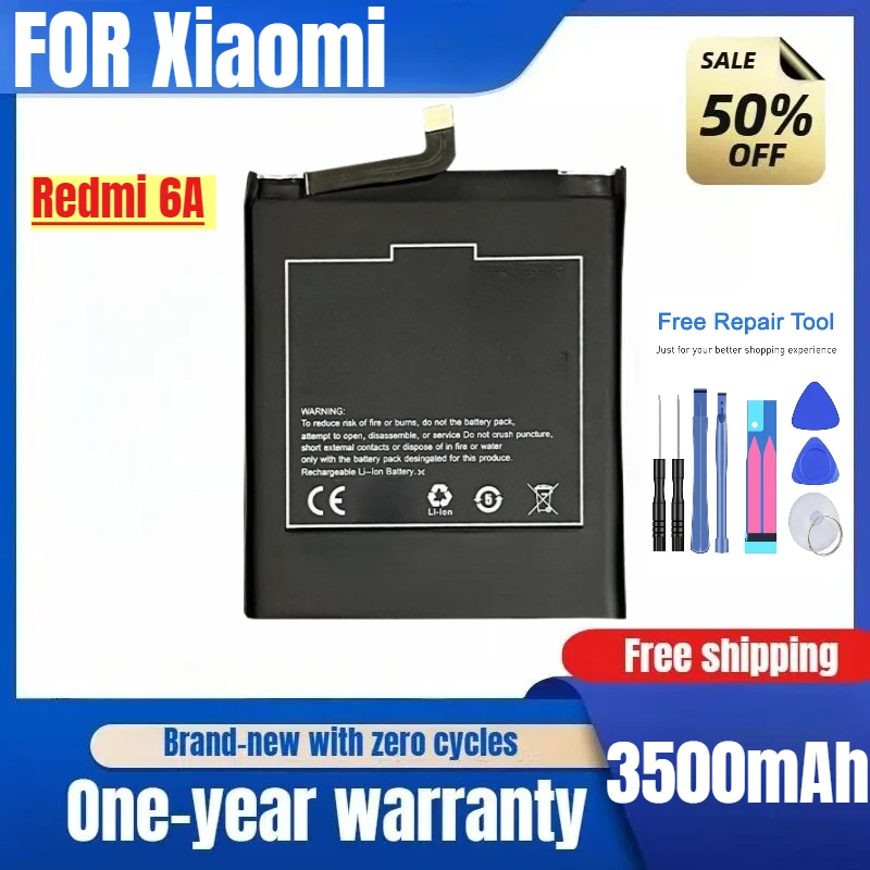 

Applicable To Redmi 6A M1804C3CE M1804C3CT BN37 Mobile Phone Original Battery Replacement Battery with Tools