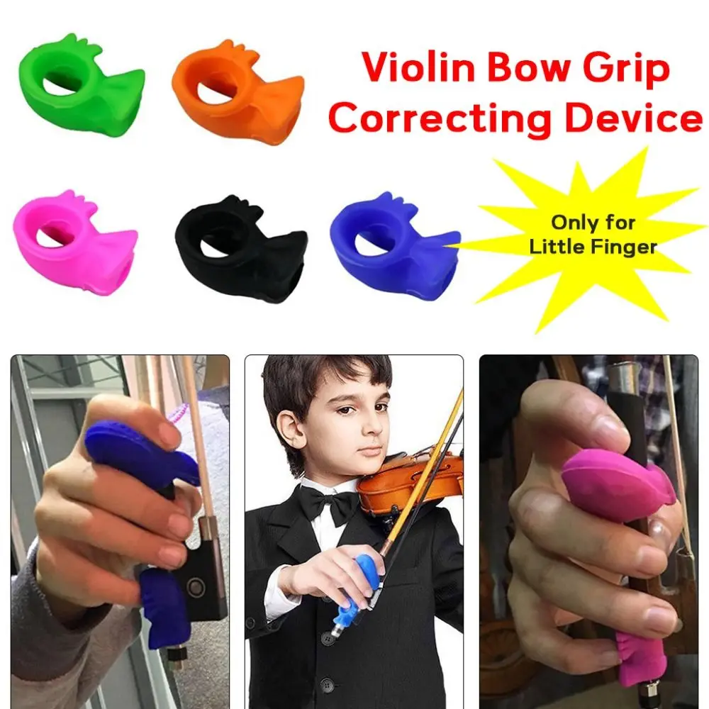 Silicone Violin Bow Grip Correcting Device Violin/Viola Universal Violin Hold Bow Posture Corrector Violin Grip Straightener