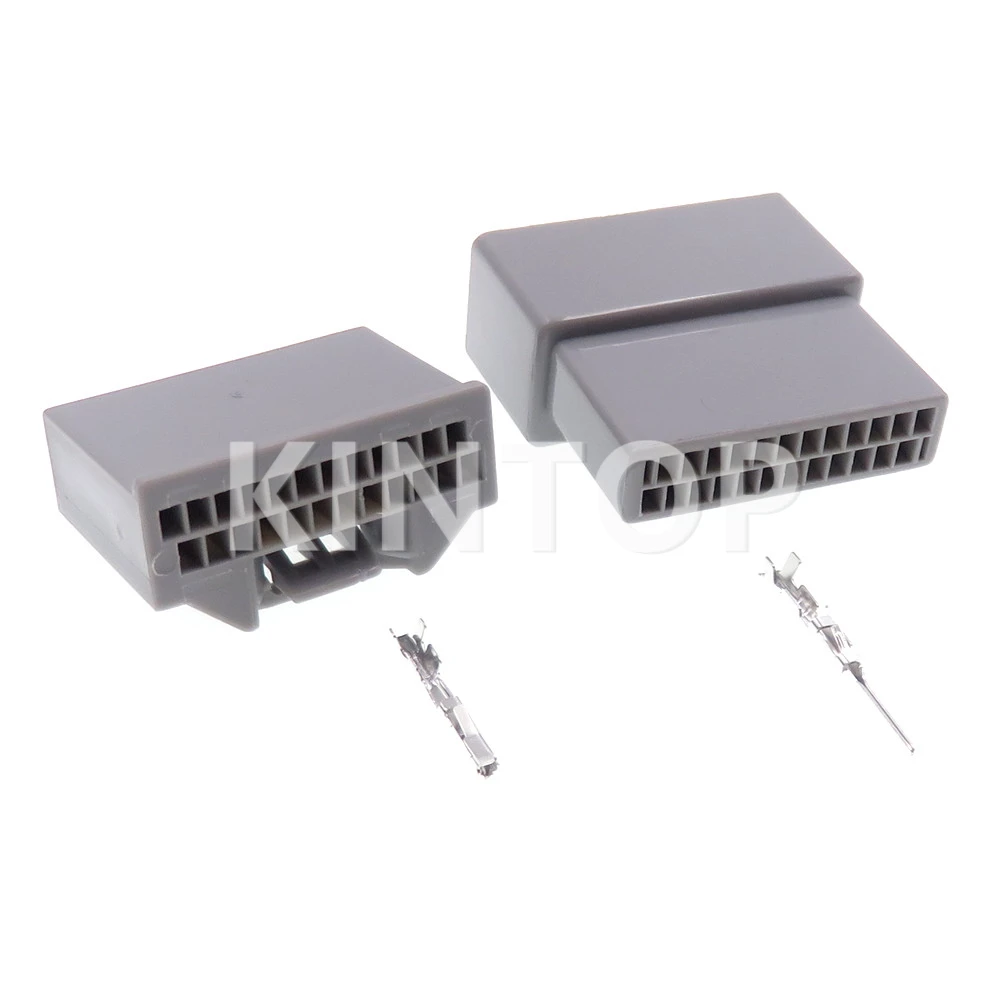1 Set 24 Pins Car Low Power Small Current Socket With Wires MX34024PF1 MX34024SF1 Auto AC Assembly Wiring Terminal Unsealed Plug