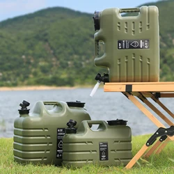 11L/12L/18L/25L Camping Water Container with Faucet Water Bottle Storage Faucet Outdoor Water Bag PE Bucket Drinking 대형물통