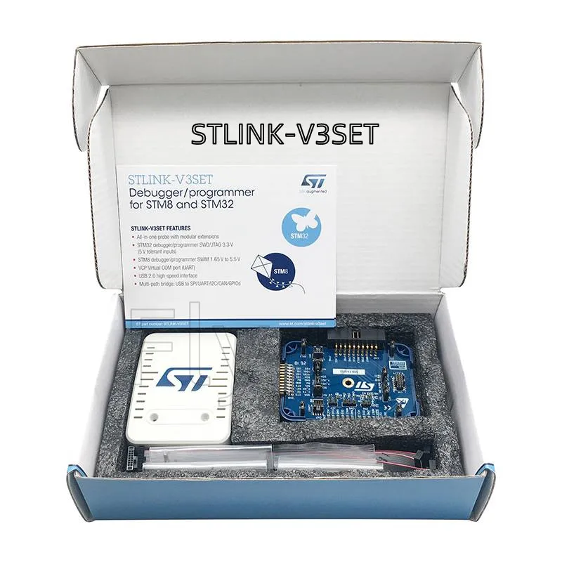 1 szt. x STLINK-V3SET Programator STM8S STM32 oparty na procesorze 5V USB 2.0 JTAG DFU autentyczny, nie klonowany ST LINK V3