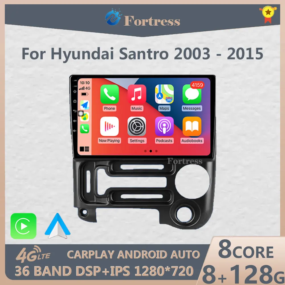 

Android 13 For HYUNDAI SANTRO 2006 - 2015 Multimedia Car Monitor Lettore Autoradio TV Player Vehicle GPS Navigation Stereo Radio