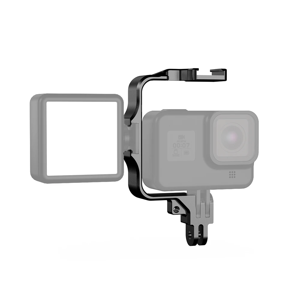 Aluminium Action Kamera Live Vlog Halterung Kalte Schuh Lichter Halterung für Gopro 13 12 11 10 DJI Action 5 Pro Cage Rig Schutzrahmen – Detail 6