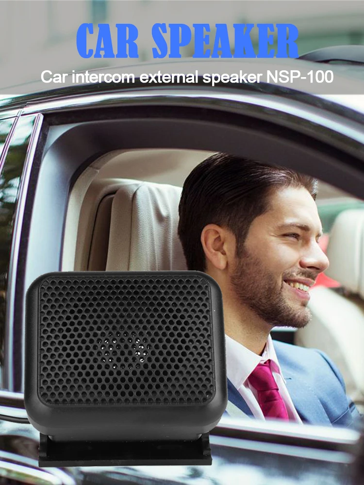 NSP-100 Audio Stereo 3.5mm Two-Way Mini External Speaker for Yaesu FT-847 FT-920 FT-950 FT-2000 CB Radio Walkie Loudspeaker