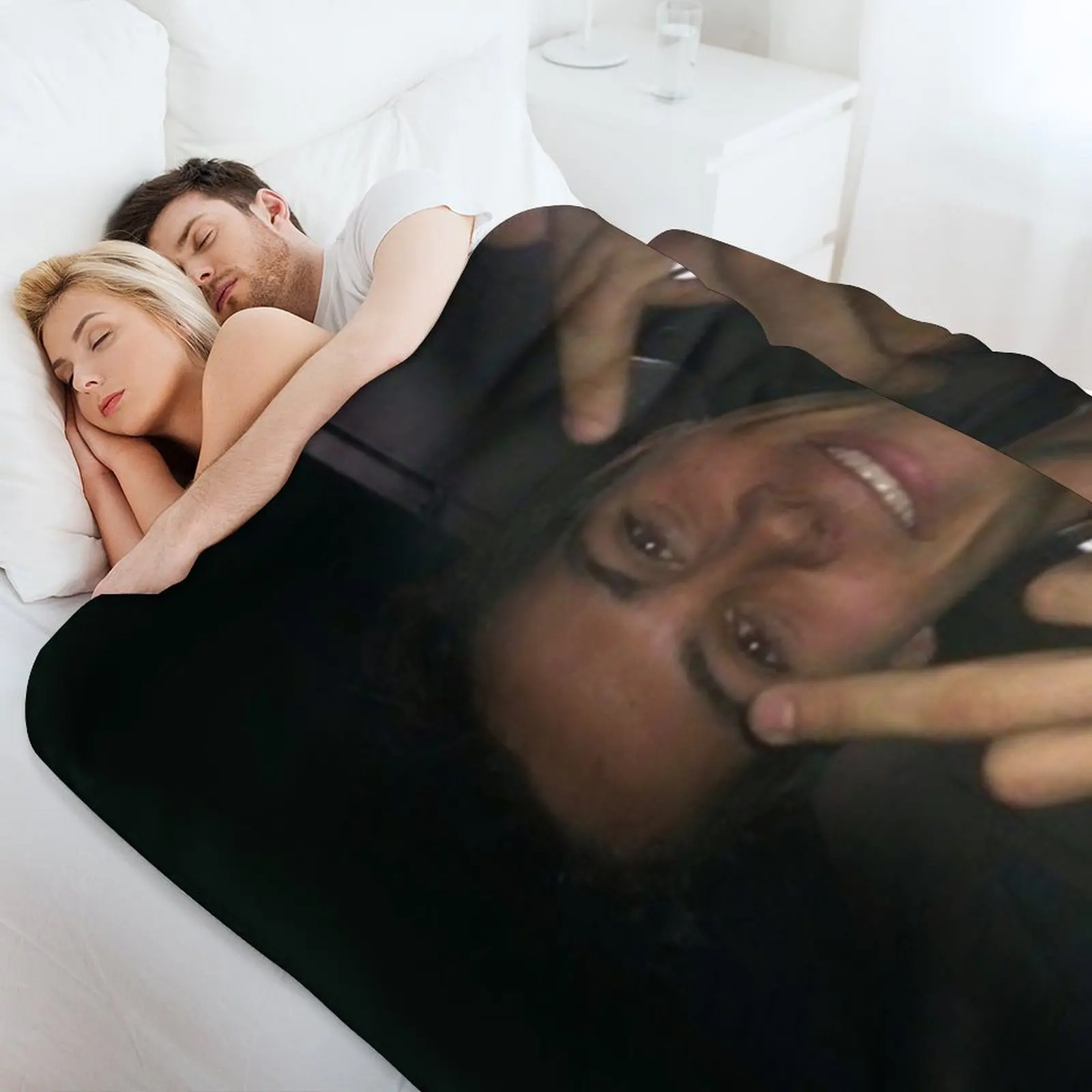 ديلان أوبراين الأصابع الوسطى رمي بطانية ريتروس لينة منقوشة جميلة السرير البطانيات العصرية #4