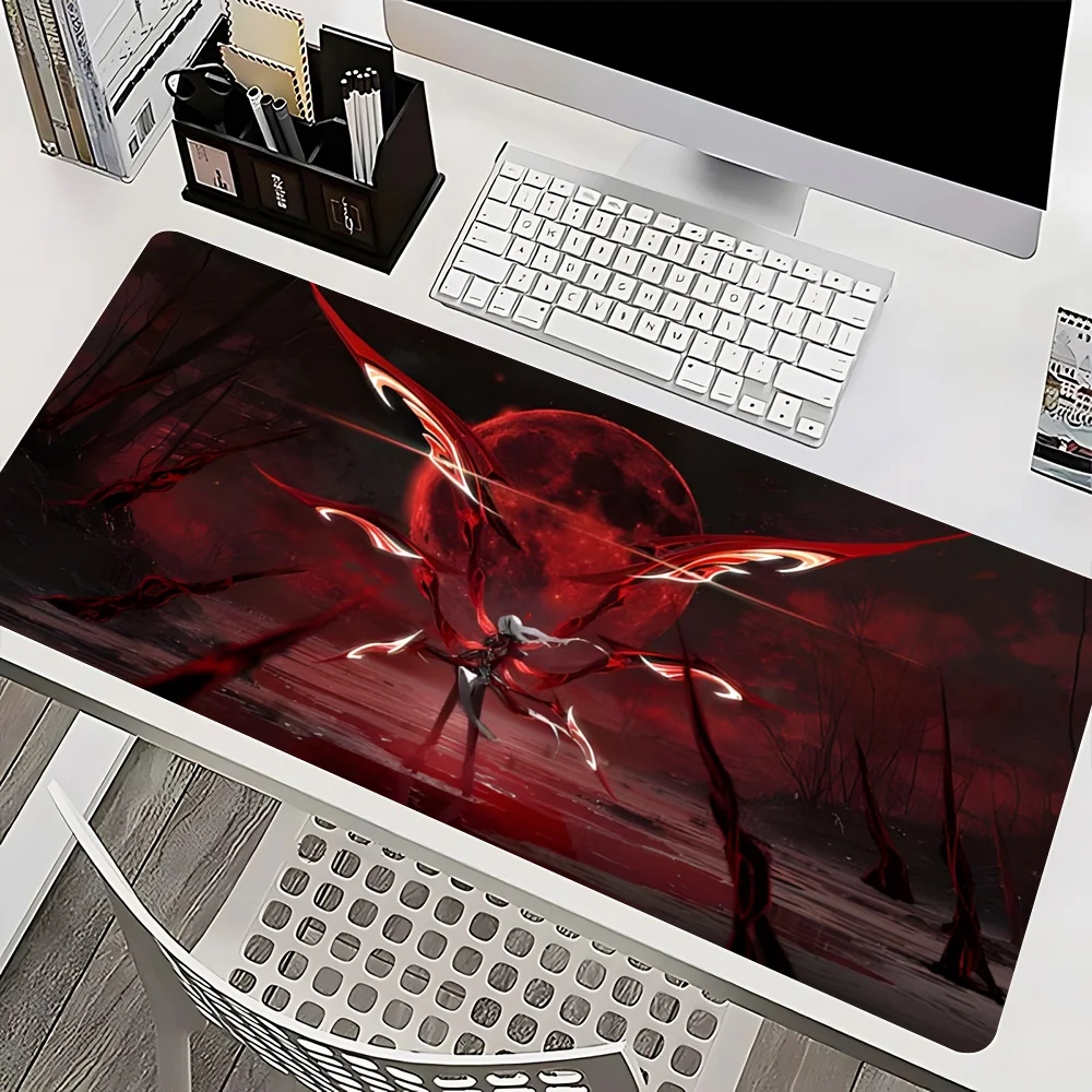 Genshin Impact Arlecchino Mousepad Mause Pad Mouses Rug Office Accessories Desk Mat Mousepad Keyboard Gaming Pc Mats Large