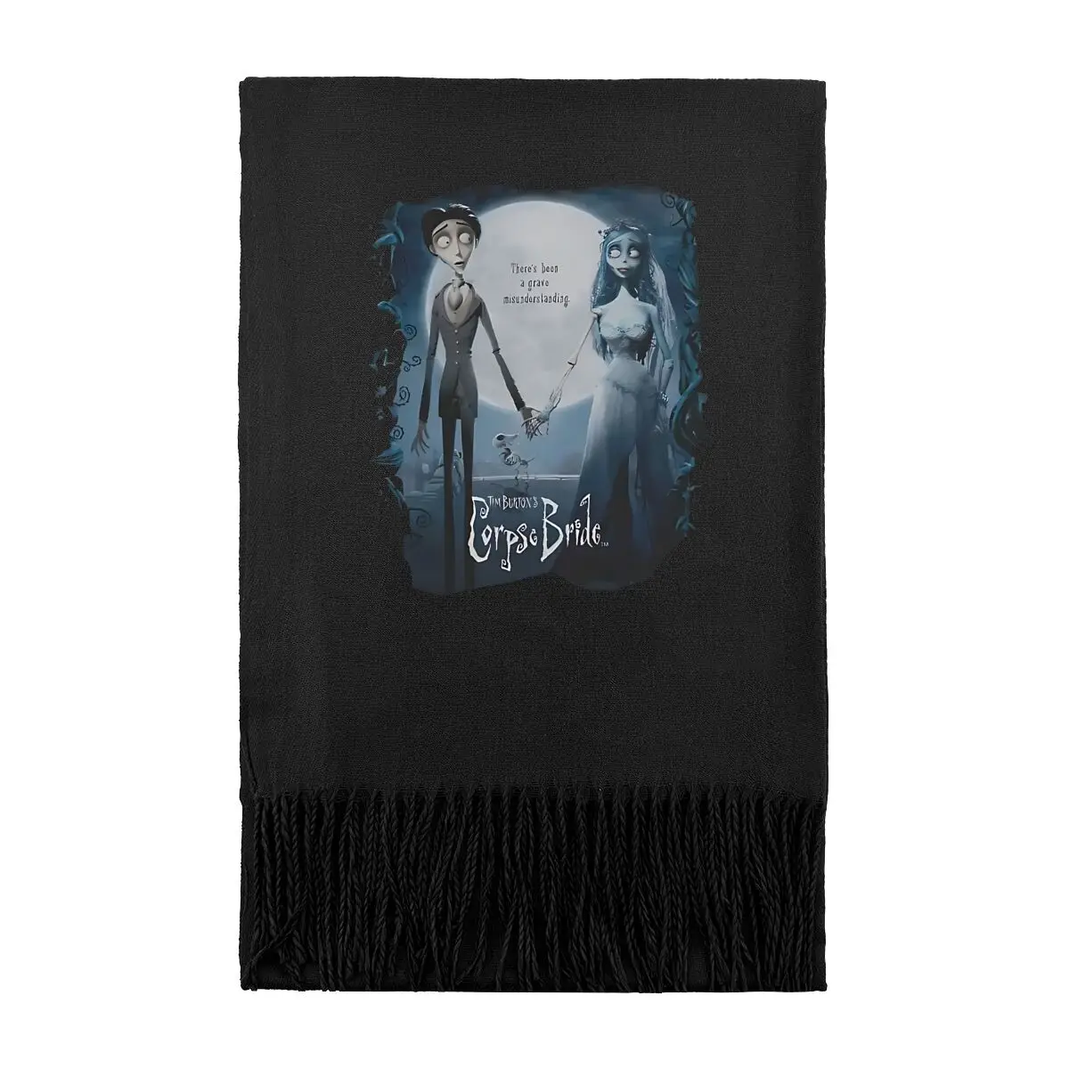 

Плакат «Труп невесты», винтажный осенне-зимний универсальный длинный шарф, теплый городской шарф унисекс