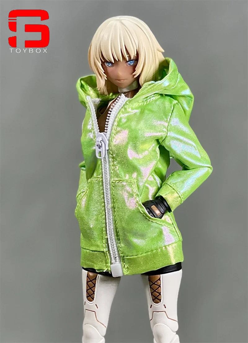 ملابس جندية نسائية بغطاء رأس بسحاب ، واقي من الشمس واقي من الرياح ، 6 "شكل حركة ، دمى جسم ، مقياس ، متوفر #3