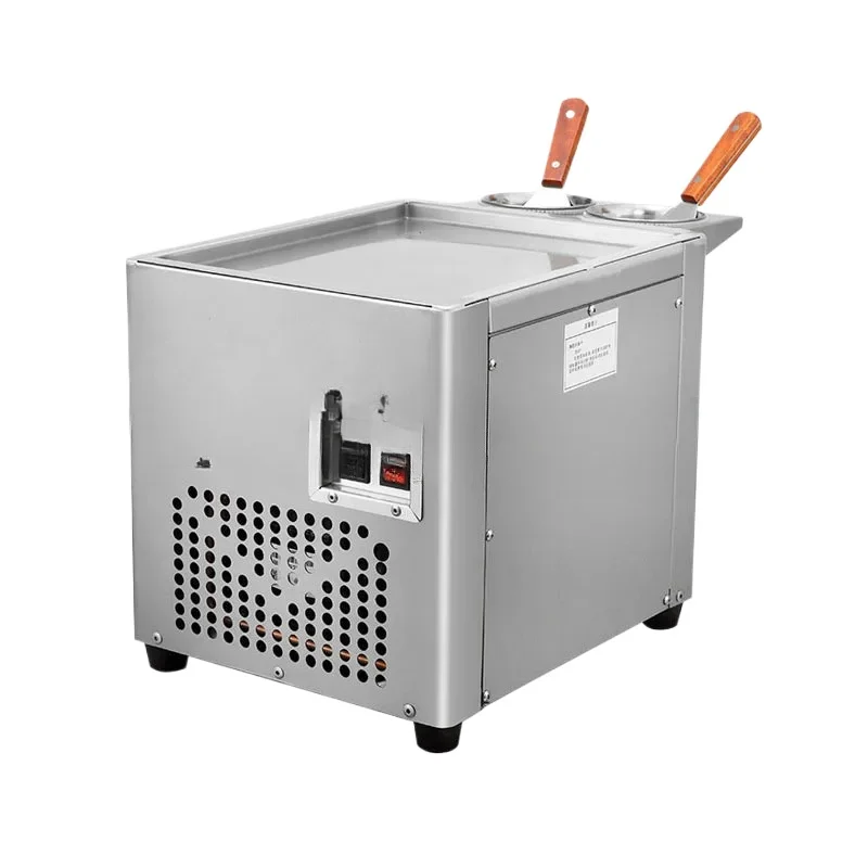 Ice Fryer, Commercial Fried Yogurt Machine, Small Ice Cream Roll Machine Equipment