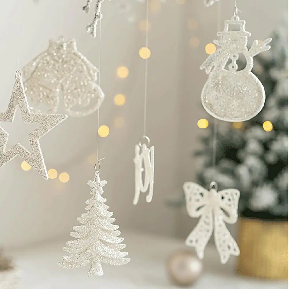 Christmas Pendant Beautiful Glossy Festive Atmosphere Portable Xmas Collection Hanging Pendant Party Decor Household Supplies