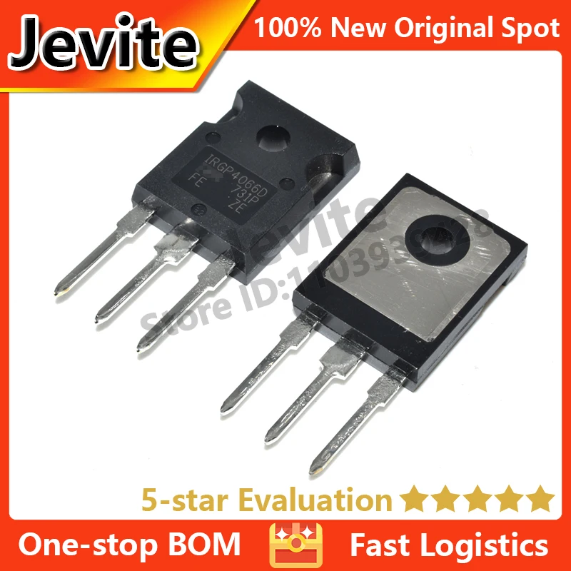 

Jevite 100% New Original electronics Controller 1-5 units/lote IRGP4066D IRGP4066DPBF TO-247 600V 75A IGBT Triode Transistor