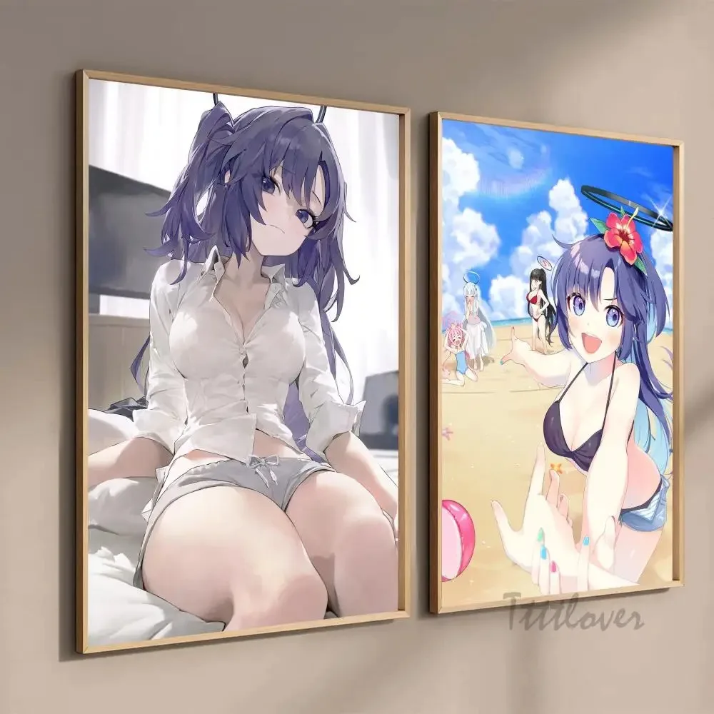 Blue Archive Hayase Yuuka Anime Girl Canvas Painting Poster Print Home Living Room Bedroom Entrance Bar Restaurant Cafe Decor