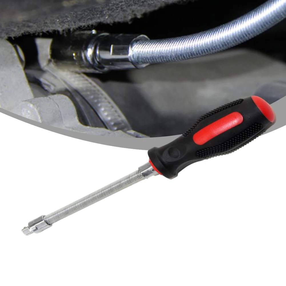 Flexible Hose Clamp Repair Screwdriver Nut Driver Socket Adapter Drive Socket Ergonomic Handle Inch Comfortable