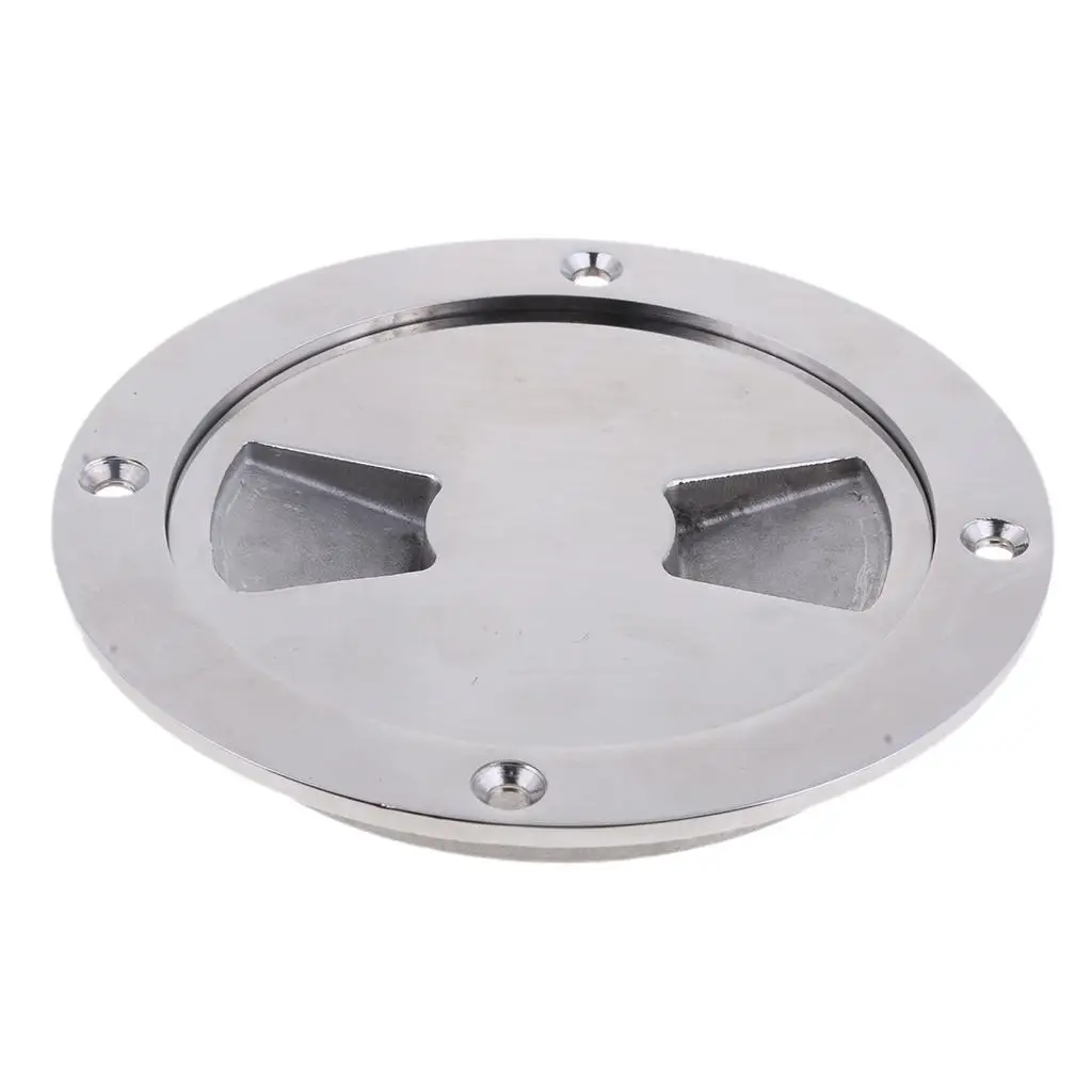 4'' Stainless Steel 304 Boat Deck Plate Marine Inspection Hatch Detachable Cover Hand Tighten