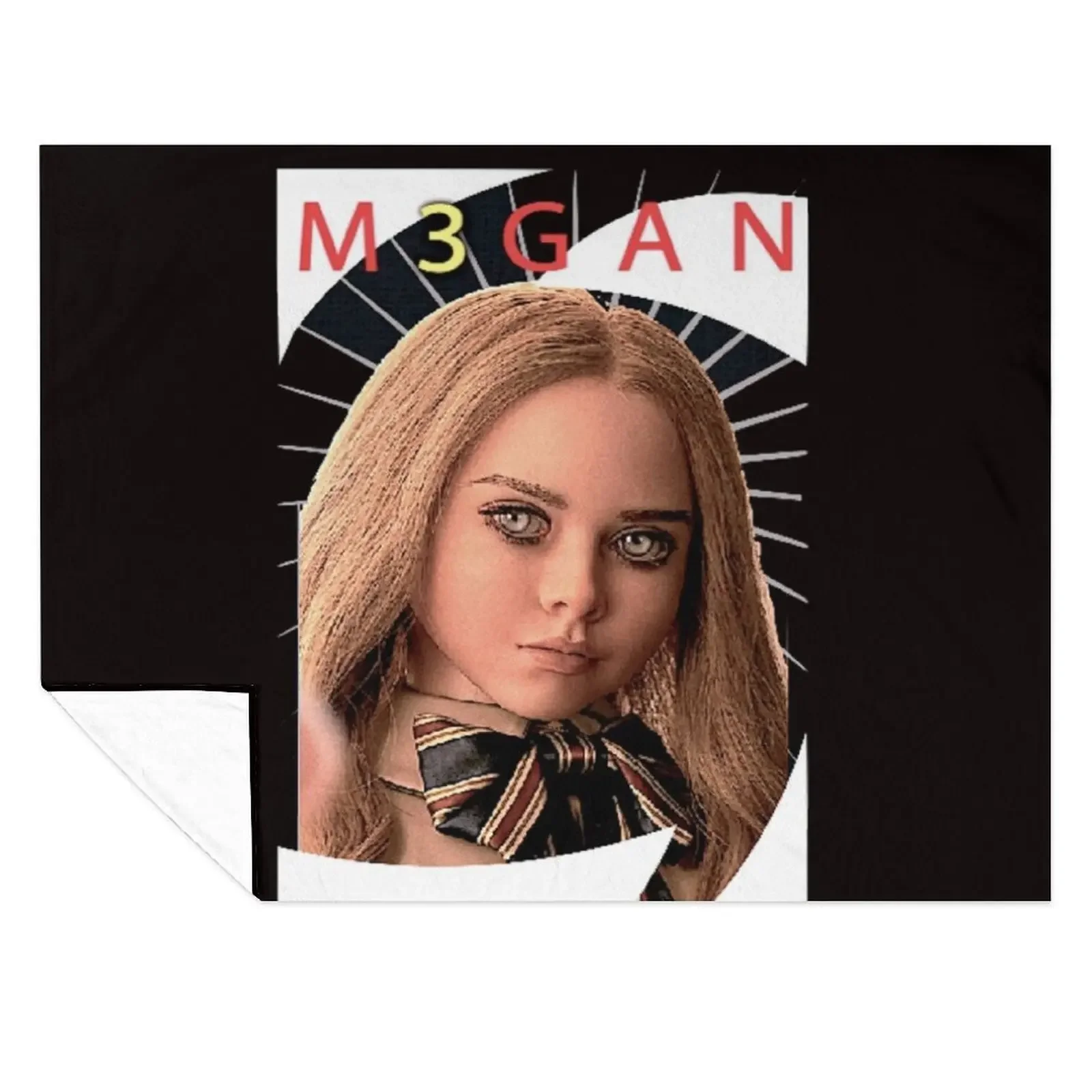 

M3GAN MEGAN MOVIE DOLL Throw Blanket bed plaid Soft Plaid For Sofa Thin Soft Blankets