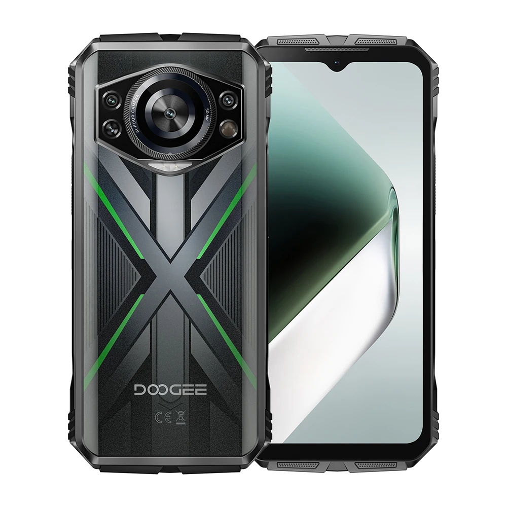 DOOGEE S Cyber Pro Wytrzymały telefon 12 GB 512 GB Helio G100 6,6 cala FHD+ 120 Hz IPS 10800 mAh Duża bateria 33 W Ładowanie NFC Smartfon