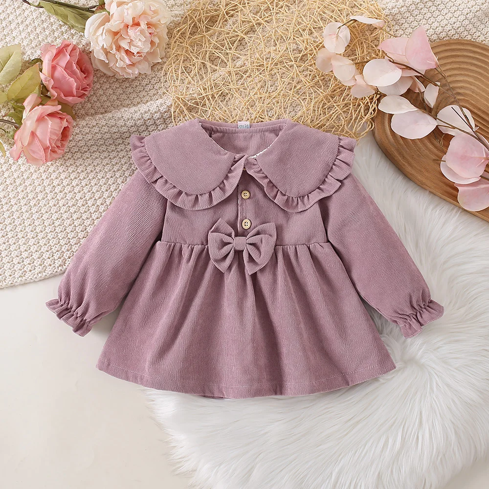 Fashion Toddler Girls Sweet Princess Dresses Newborn T-Shirt Red Xmas Girls Dress Clothes Infant Elegant Party Suits Vestidos