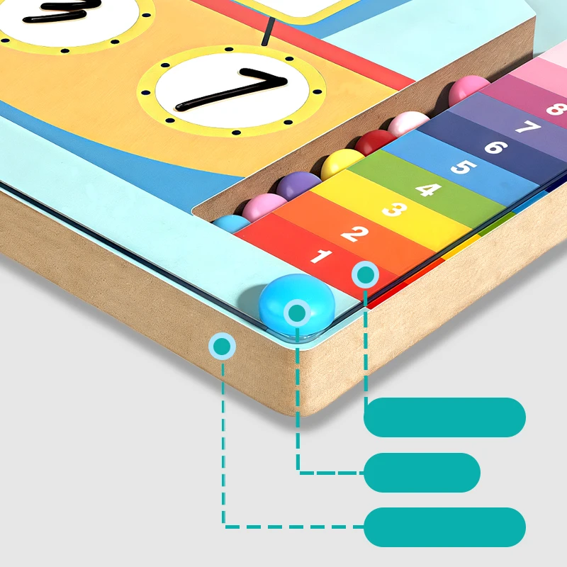 Kids Montessori Math Counting Learning Toys Teaching Tool Number Decompositio Addition Subtraction Kindergarten Educatinal Game