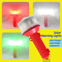 Solar Warning Light led Beacon Biking Camping Navigation Light for Boat  Waterproof Emergency SOS Lamp Roadside Safety Flashligh