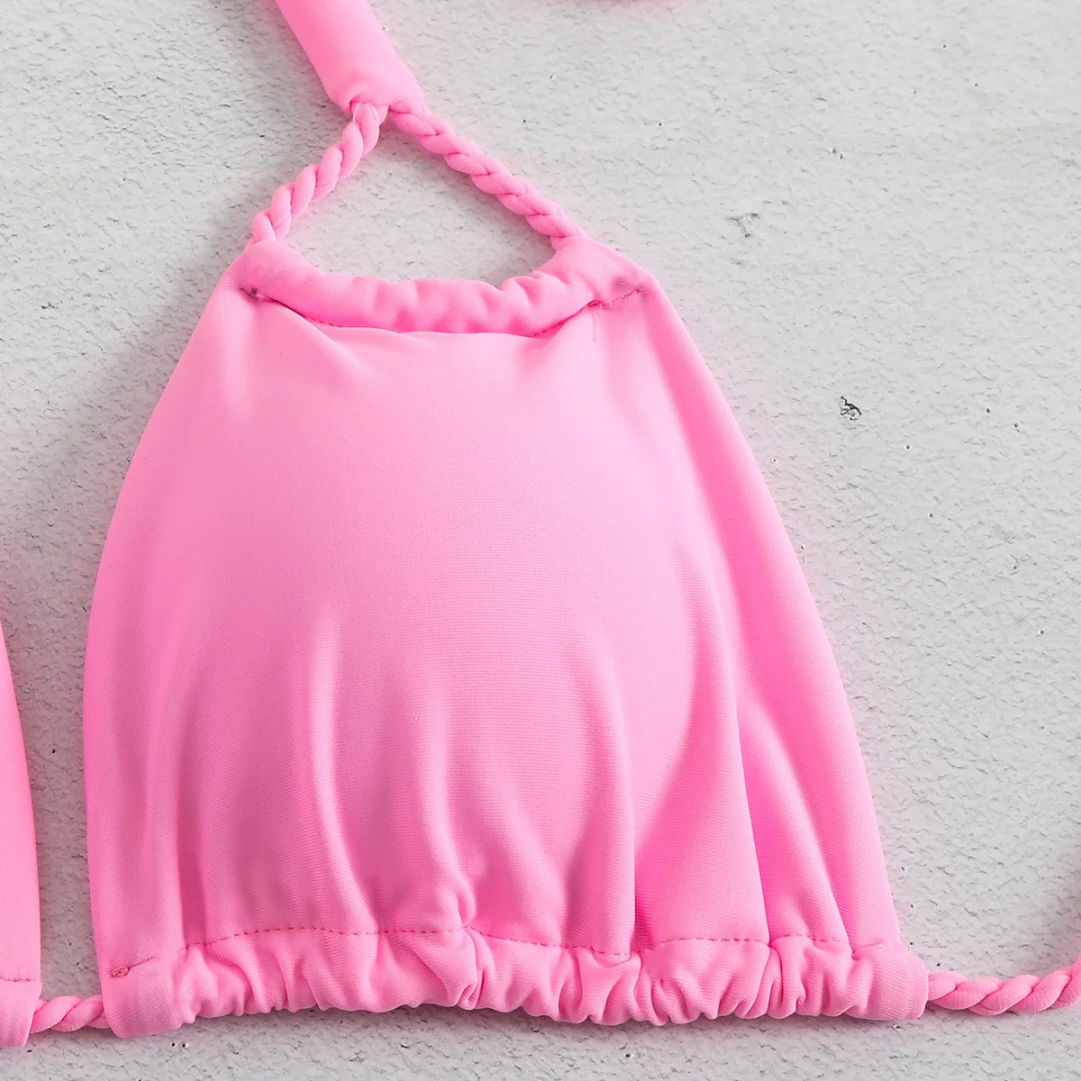 Seksowne brazylijskie bikini Set niskiej talii jednolity nadruk stroje kąpielowe damskie bikini push-up strój kąpielowy damski strój kąpielowy Biquini