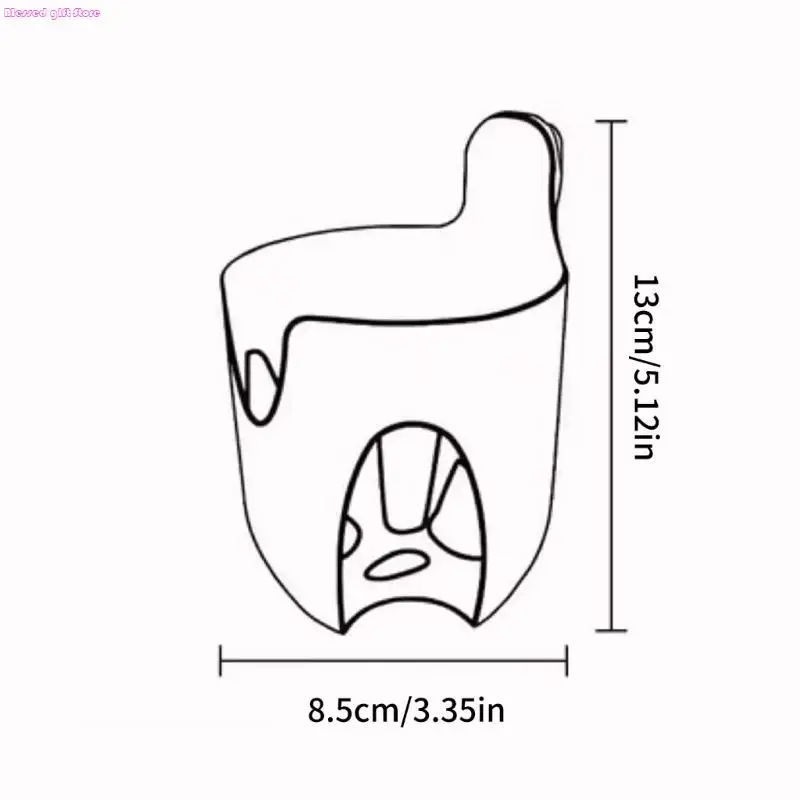 D0JC Secure Pushchair Cup Mount Safe PP Cup Holder Large Storage Compartment for Baby Bottles or Parent Drinks