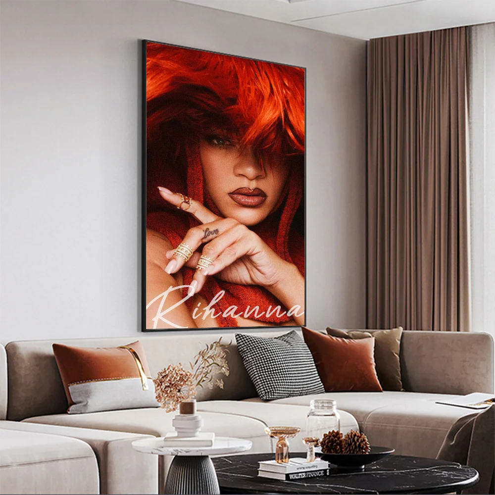 المغني R-RIHANNAS الفيلم الكلاسيكي الملصقات خمر غرفة بار مقهى ديكور ملصقات جدار اللوحة #4