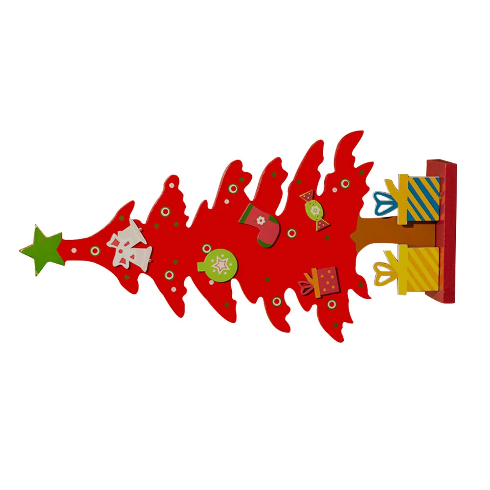 

Christmas Wooden Tree Desktop Xmas Tree Ornament Lovely Table Wooden Decor Xmas Desktop Ornament Christmas Decorations