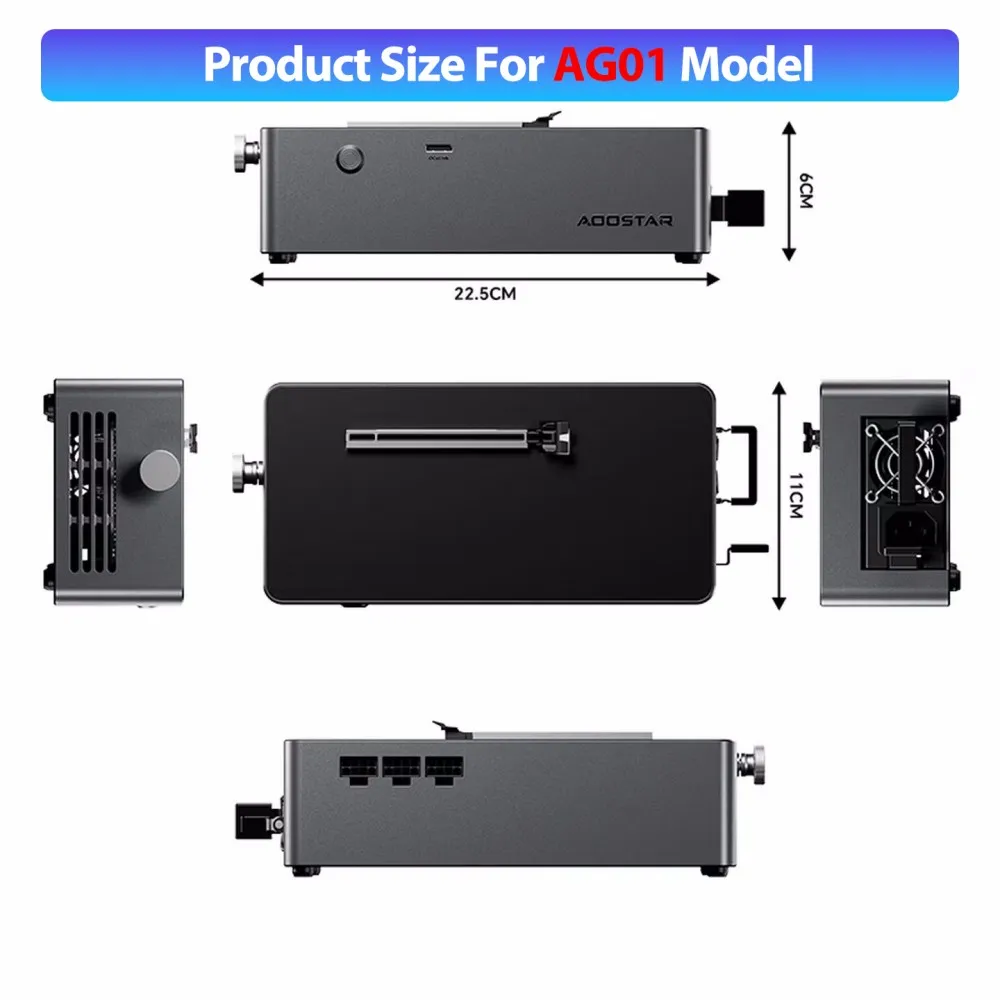 AOOSTAR AG01 AG02 AG03 eGPU Dock OCuLink PCIe 4.0 External GPU