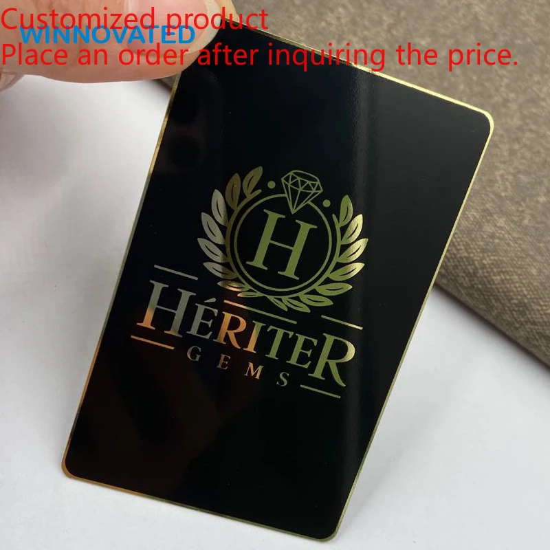 Customized product Premium Custom Print Name Loyalty Membership Metal Business Card