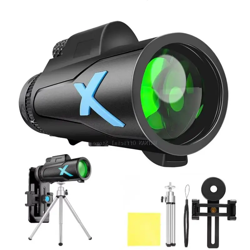 

Портативный зум-телескоп HD 5000 м 12x50, складной мини-мощный телескоп на большие расстояния для охоты, спорта, кемпинга, путешествий