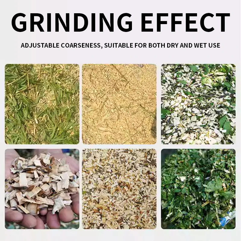 

Wood Chipper, Heavy-Duty Fuel-Powered Equipment Landscape Branch and Leaf Shredder Push-Type Log Splitter (Customized)