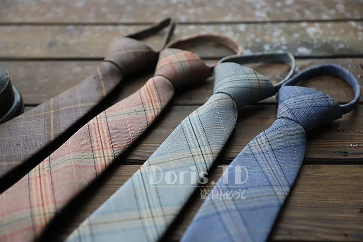 Neue Streifen Plaid Print 6CM Krawatte für Gentleman Hochzeit Party Krawatten Zubehör Elastische Neue Mode Männlichen Zipper Krawatte – Detail 18