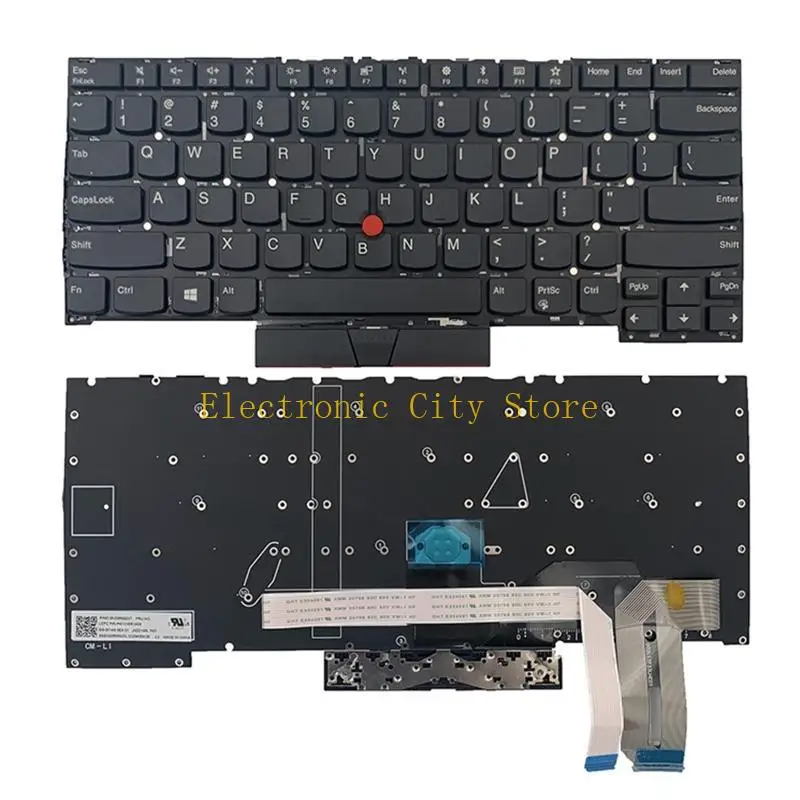 

Клавиатура EnglishLaptop для T490S T495S T14S P1 NO FRAME US LAYOUT HU8D