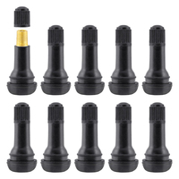 10PCS TR413 Rubber Snap-in Tire Valve Stems Sturdy Replacement Tyre Valves Stems for Tubeless Rim Holes on Cars, Go-Karts, Truck