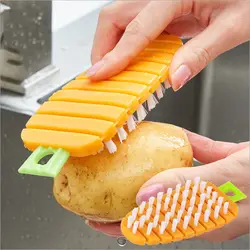 Cleaning Tools Vegetable Fruit Cleaning Brush Flexible Potato Carrot Cucumber Cleaning Brush Kitchen Accessories