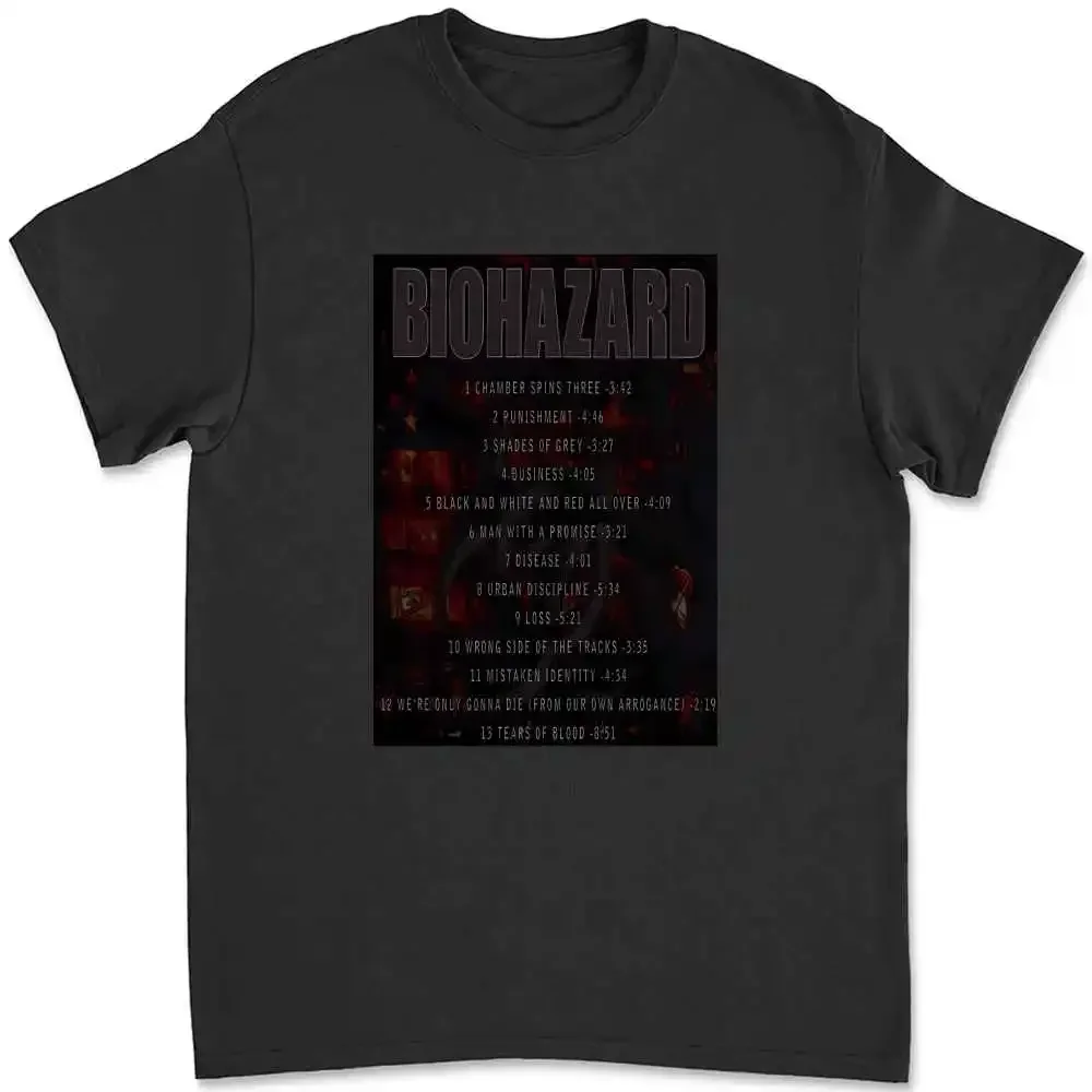 Biohazard Band Urban Discipline Basic Black Short Sleeve T Shirt Vtg H5719 TNV1