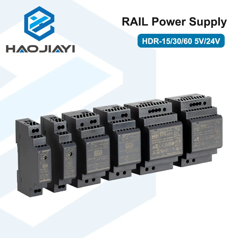 

Блок питания Mean Well HDR 15/30/60 серии, ультратонкий, для монтажа на DIN-рейку, 5В/24В постоянного тока