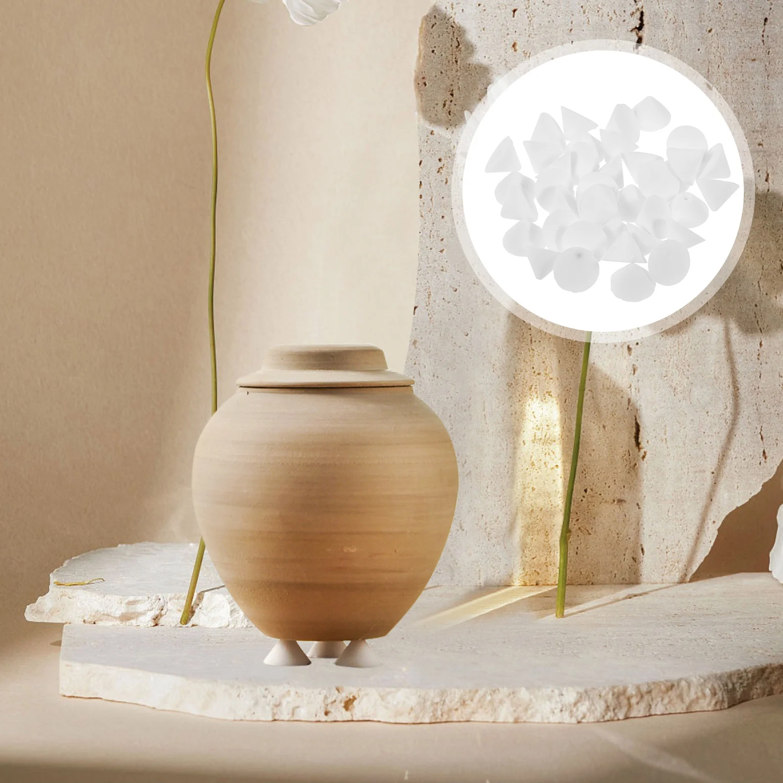 

50 шт. гвозди для гончарной печи, прочные огнеупорные керамические инструменты для обжига для глиняных проектов, керамические гвозди для гончарной печи