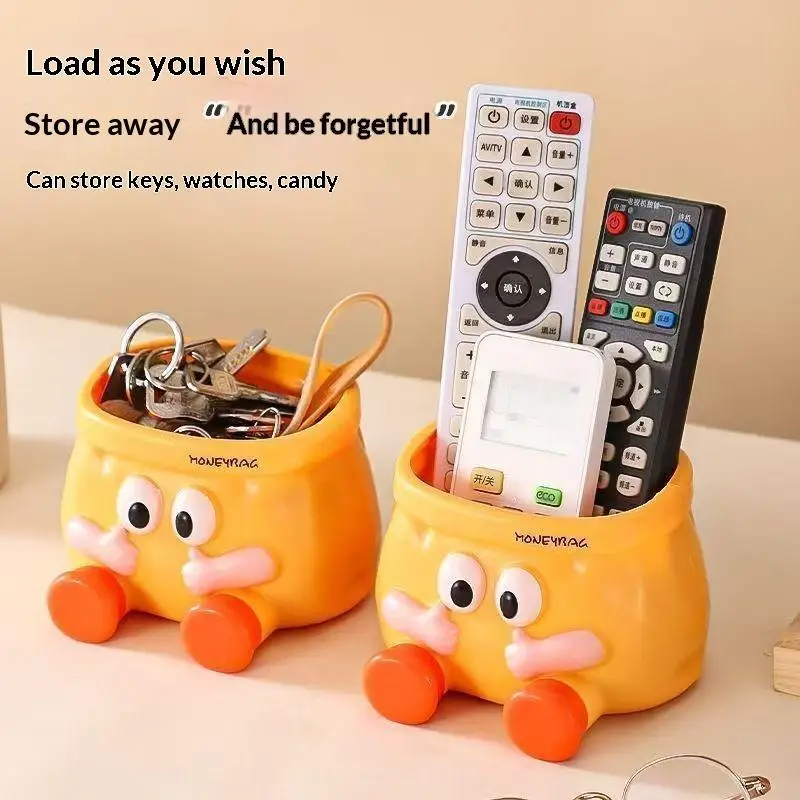 Large Capacity Multi-Functional Cartoon Pen Holder Storage Box 1/2PCS for Stationery Entrance Key Study Room Office