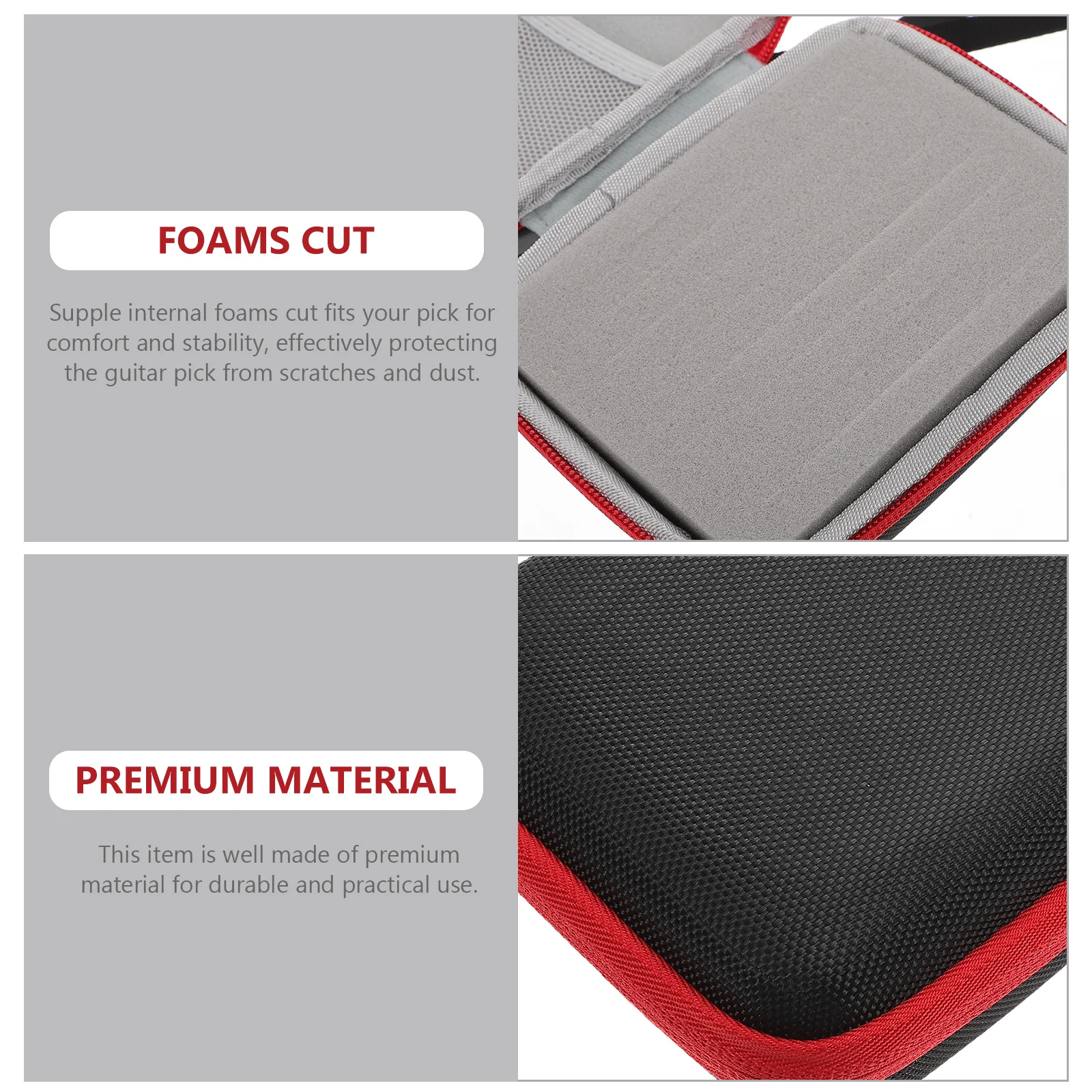 

Guitar Bag Plectrums Acoustic Case Plug Key Holder Storage Bags for Cloth Picks Cases