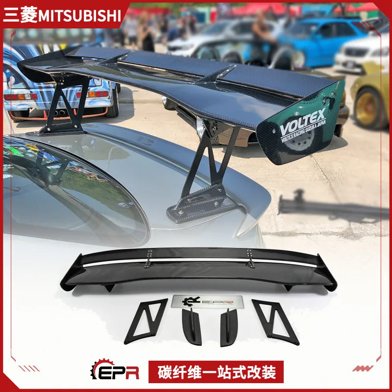 

Suitable for Mitsubishi Evolution10 Yishen modified parts, carbon fiber GT large tail VOLTEX spoiler fixed wind wing