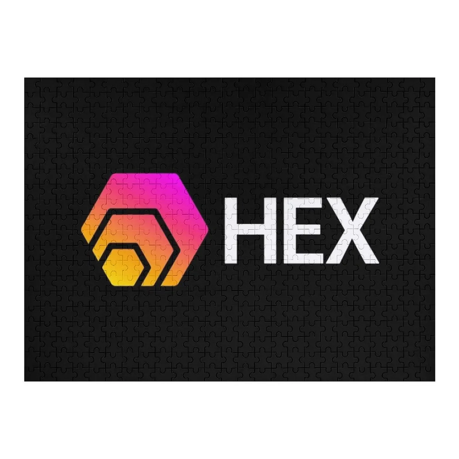 

Пазл с шестигранным логотипом HEX Crypto, деревянный фотопазл по индивидуальному заказу