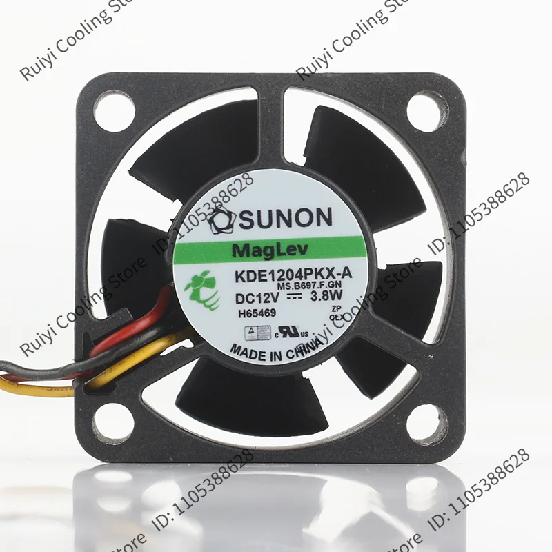 SUNON 4020 KDE1204PKVX-A DC12V 3.8W 4CM 3-pin Magnetic Levitation Cooling Fan