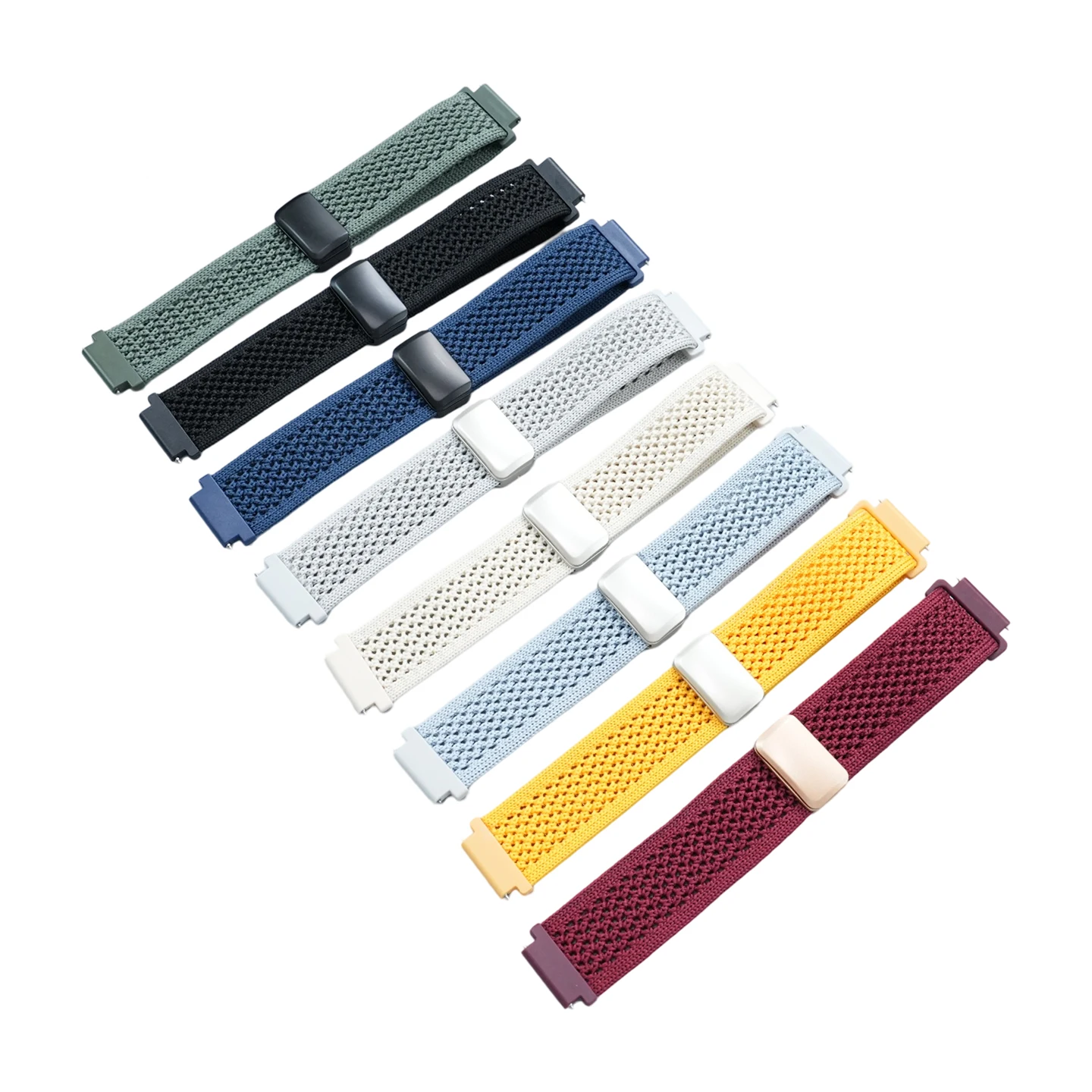 For Casio F91W W800H SGW400 F84 F105/108 A158/168 AE1200 1300 WS1700/1600 Elastic nylon Watch Strap 18mm Magnetic folding buckle view 6