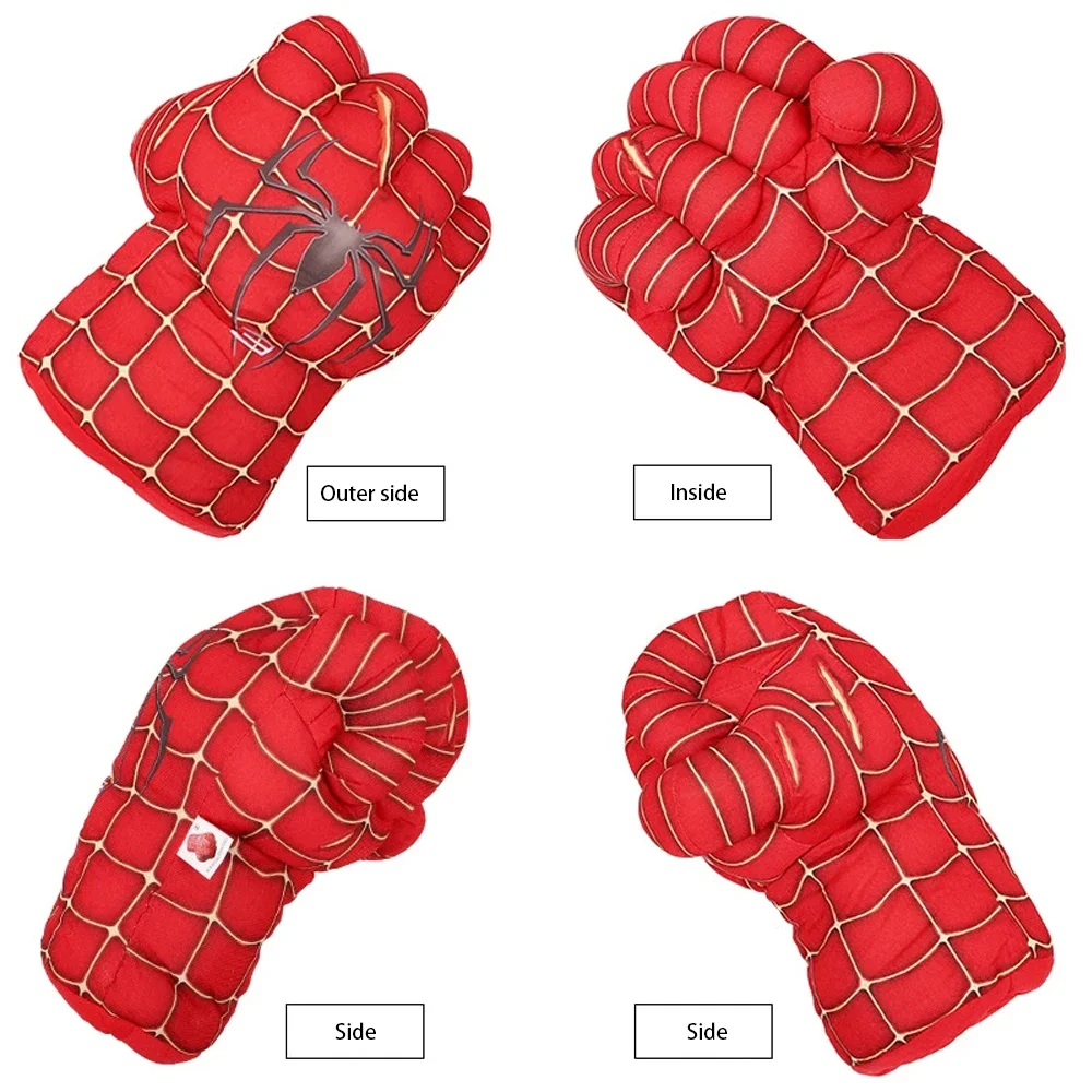 ハルクのスラッシュフィストグローブ（スパイダーマンデザイン）- 巨大ぬいぐるみボクシングおもちゃ＆スーパーヒーローファン向けギフト（スーパーヒーローデザイン）