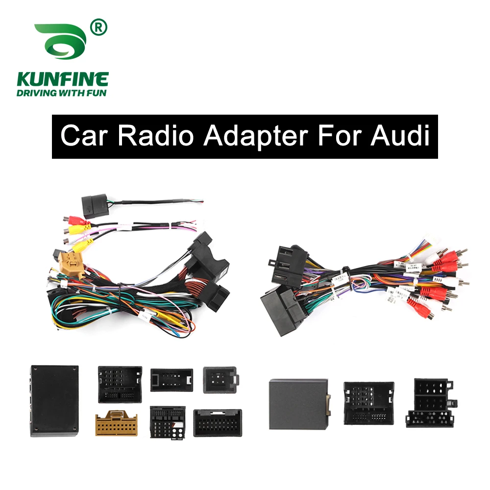 

Car Android Player 2Din Stereo Radio Adapter Power Connector MP5 Player Power Cable Accessories For Audi