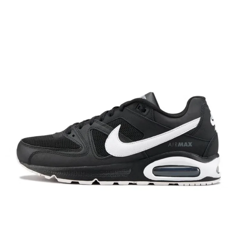 Nike Air Cushion Cushioning Outdoor Men's Running Shoes New Wear-Resistant Lightweight Daily Running Shoes Air Max Command Retro Trendy Black and White Versatile Casual Sports Shoes Men's Popular Model 629993-032