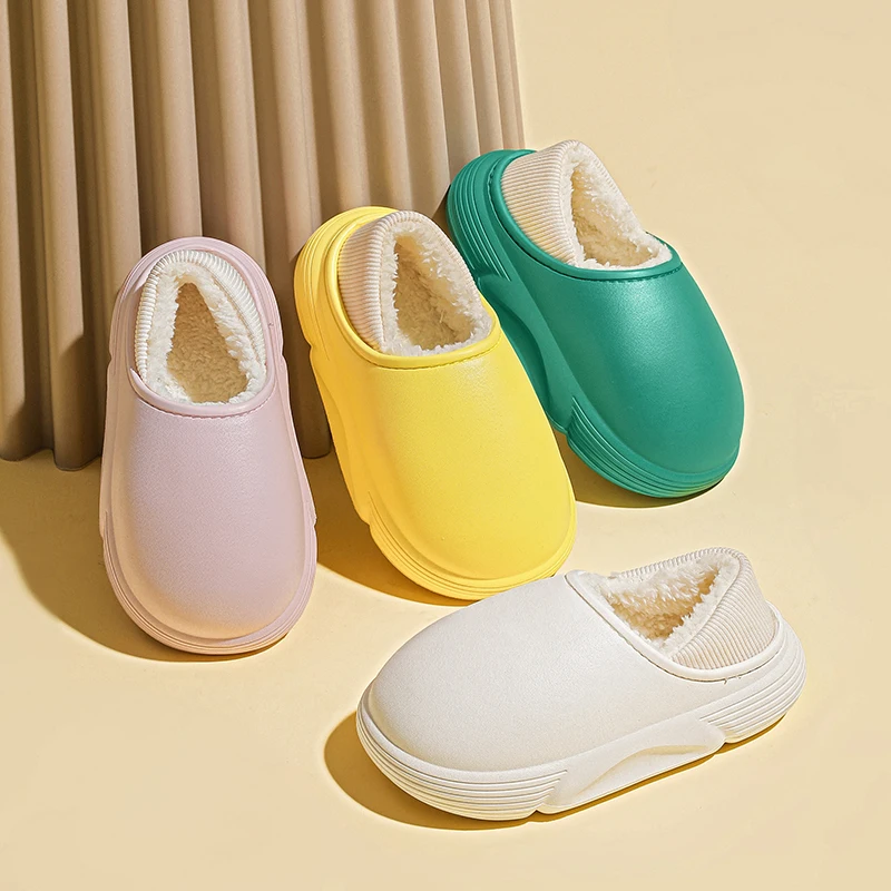 2023 Girls Winter Children Kids Boys Mules Warm Clogs Garden Sandals Slippers Causual Indoor Shoes For Boys Girls EUR 23-34