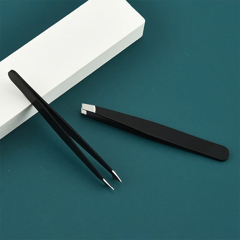 4 eyebrow tweezers Eyebrow tweezers Multi-functional hair removal makeup tool clip