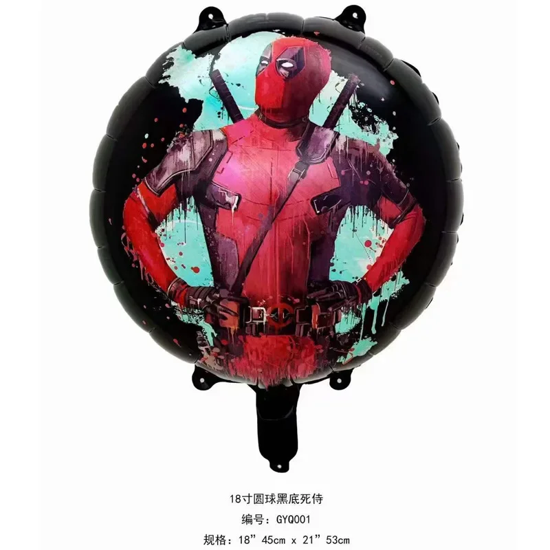 Deadpool Compleanno Palloncini Set Ragazze Ragazzi Decorazione per feste Numero Palloncini Abito Marvels Ornamenti Sfondo Baby Shower Decor Regalo